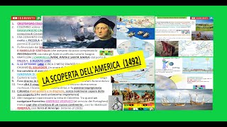 🌎 CRISTOFORO COLOMBO E LA SCOPERTA DELL'AMERICA 1492