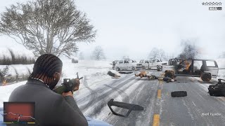 GTA 5 Franklin's North Yankton State Patrol Rampage  + 10 Star Wanted Level Escape(RDE 4.0.2)