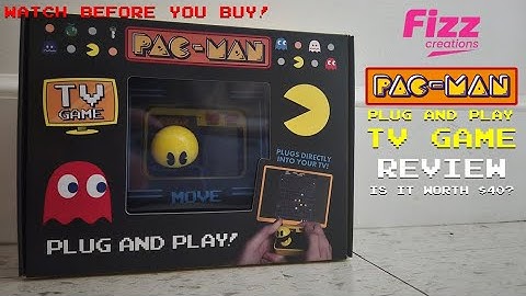 Pac Man Plug and Play TV Game (Fizz Creations) Review and Gameplay