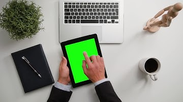 Hands Holding An iPad Stock Video