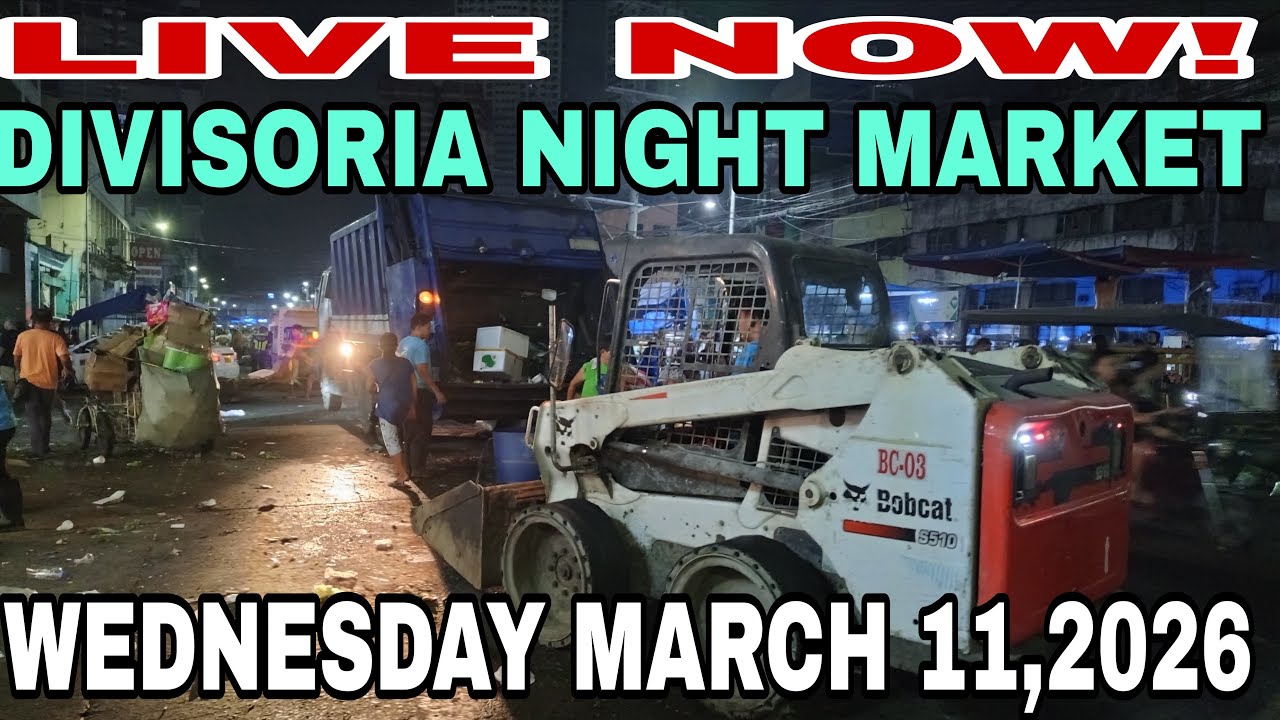 03/11/26 LIVE NOW! SA PAGLILINIS NG BASURA SA KAHABAAN NG DIVISORIA NIGHT MARKET 💯🤗