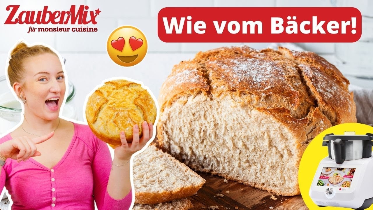 💫 In nur 3 Schritten Brot wie vom Bäcker: Dinkel-Joghurt-Kruste 🍞 | Monsieur Cuisine Rezept