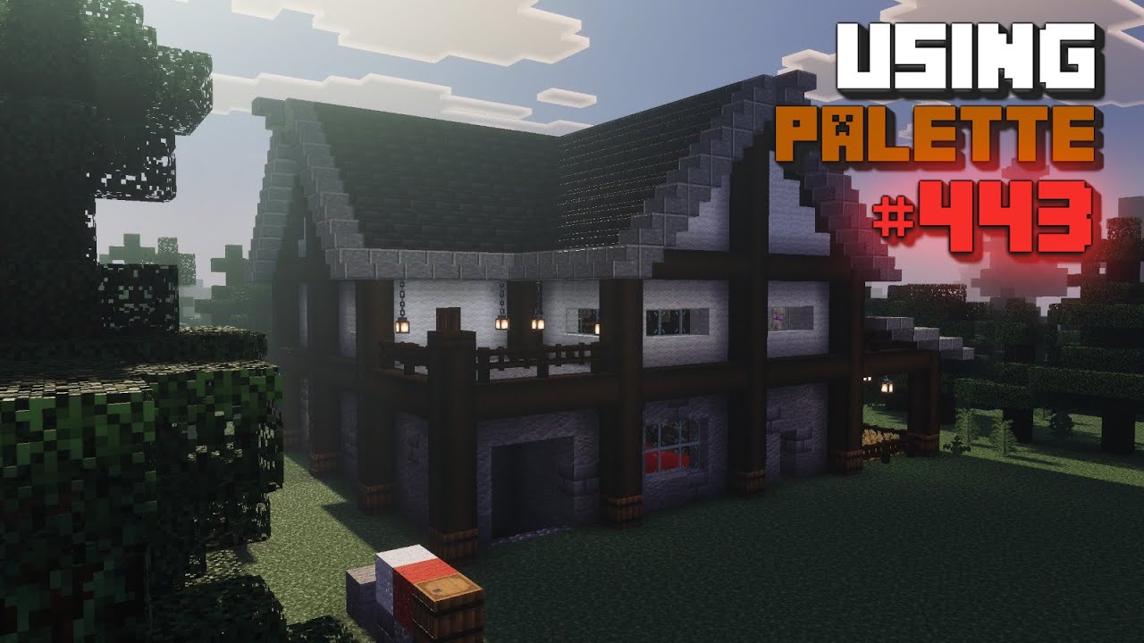Minecraft - Building a Simple Base using a Palette