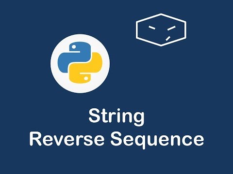 reverse string sequence in python 😀