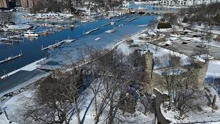 Glen Island Park in Winter New Rochelle NY