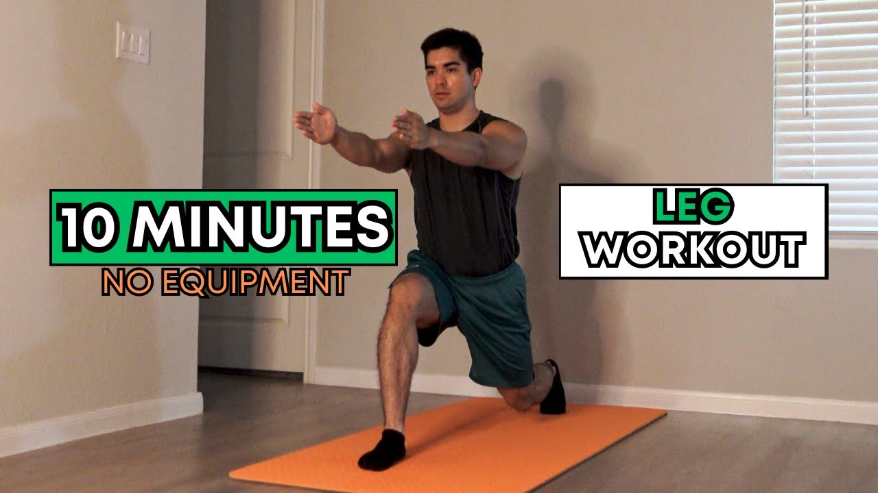 10 MIN LEG WORKOUT - NO EQUIPMENT | HARD | W0046 - YouTube