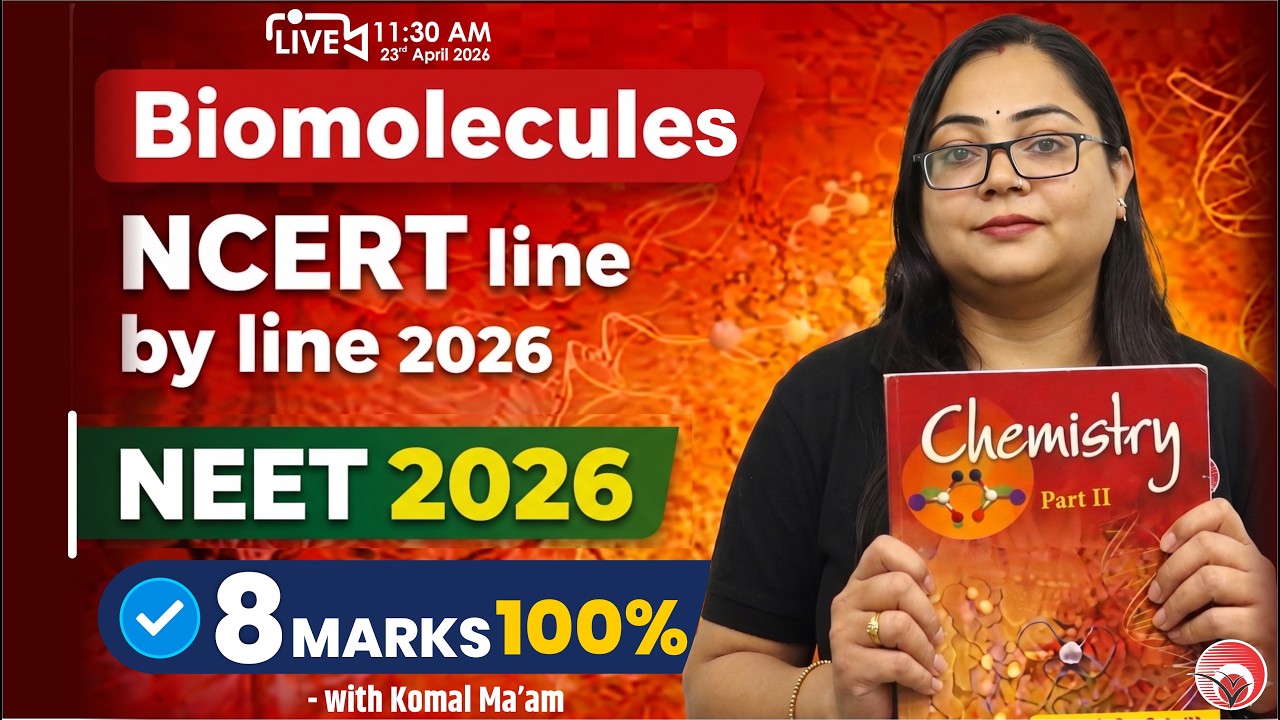 🔴Biomolecules Chemistry One Shot 🔥 | NCERT Line by Line | NEET 2026 ...
