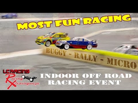 Indoor 1/10th Buggy racing, Micro racing and Rally racing. - YouTube