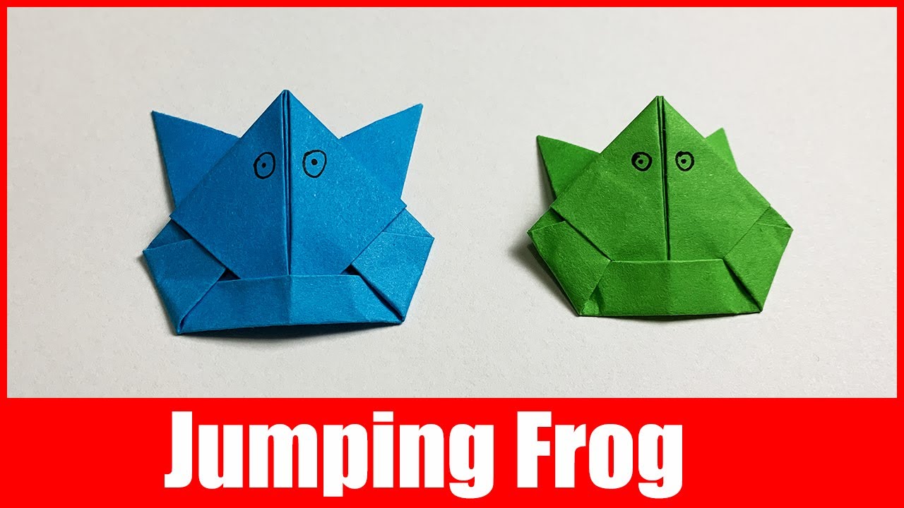 How to Make Easy Jumping Frog Origami Frogs that Jumps Fun & Easy