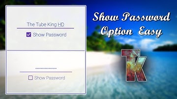 Password Show/Hide | Thunkable | AppyBuilder | Makeroid | Full HD | The Tube King HD