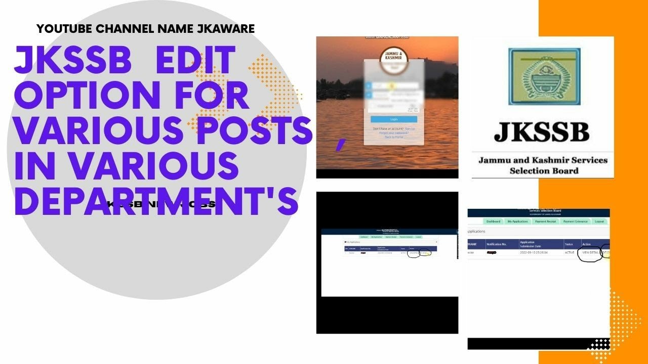 JKSSB how to Edit Application Form | edit option for  jkssb forester form
