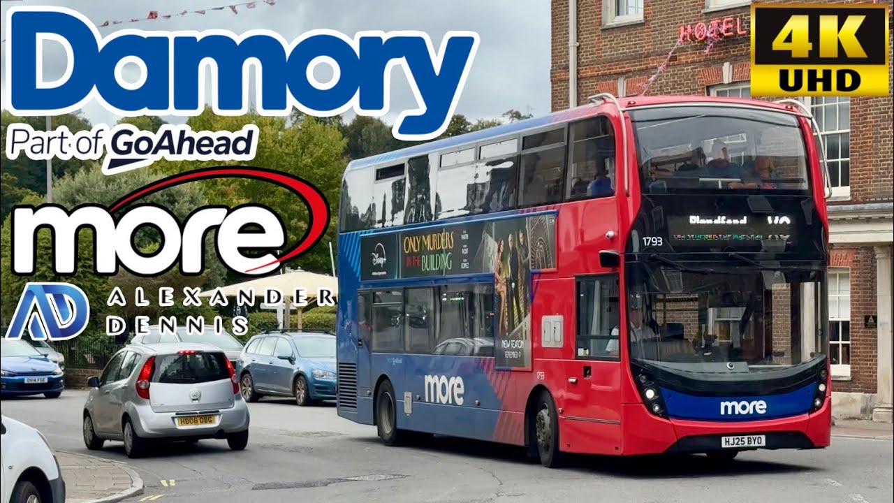 [Damory Coaches Bus Go South Coast: X8 Blandford to Poole via Spetisbury & Beacon Hill] Enviro400MMC