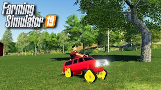MY POWER WHEELS WAS STOLEN THEN SQUATTED... FUNNY PRANK (Farming Simulator 19)