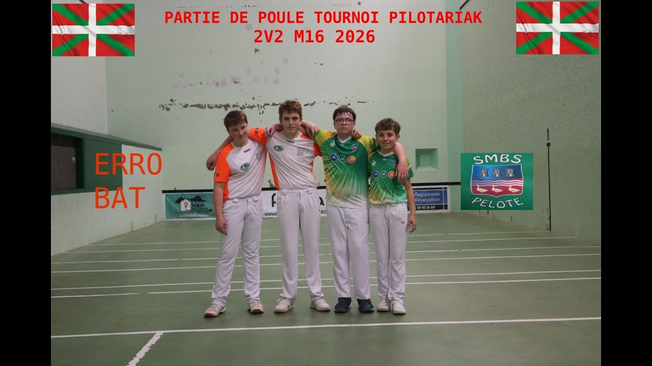 PARTIE DE POULE DU  TOURNOI PILOTARIAK M 16 2026