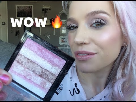 NEW FAVOURITE HIGHLIGHTER !!! 'Pink Kiss' MUR Shimmer Brick FIRST IMPRESSION