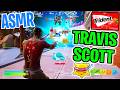 ASMR Gaming 😴 Fortnite Travis Scott Skin too Rare? Gum Chewing 🎮🎧 Controller Sounds + Whispering 💤