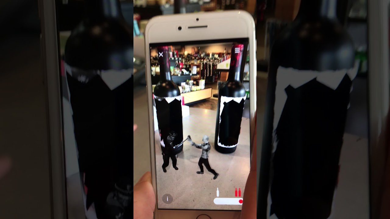 AR Augmented Reality on wine labels - The Walking Dead
