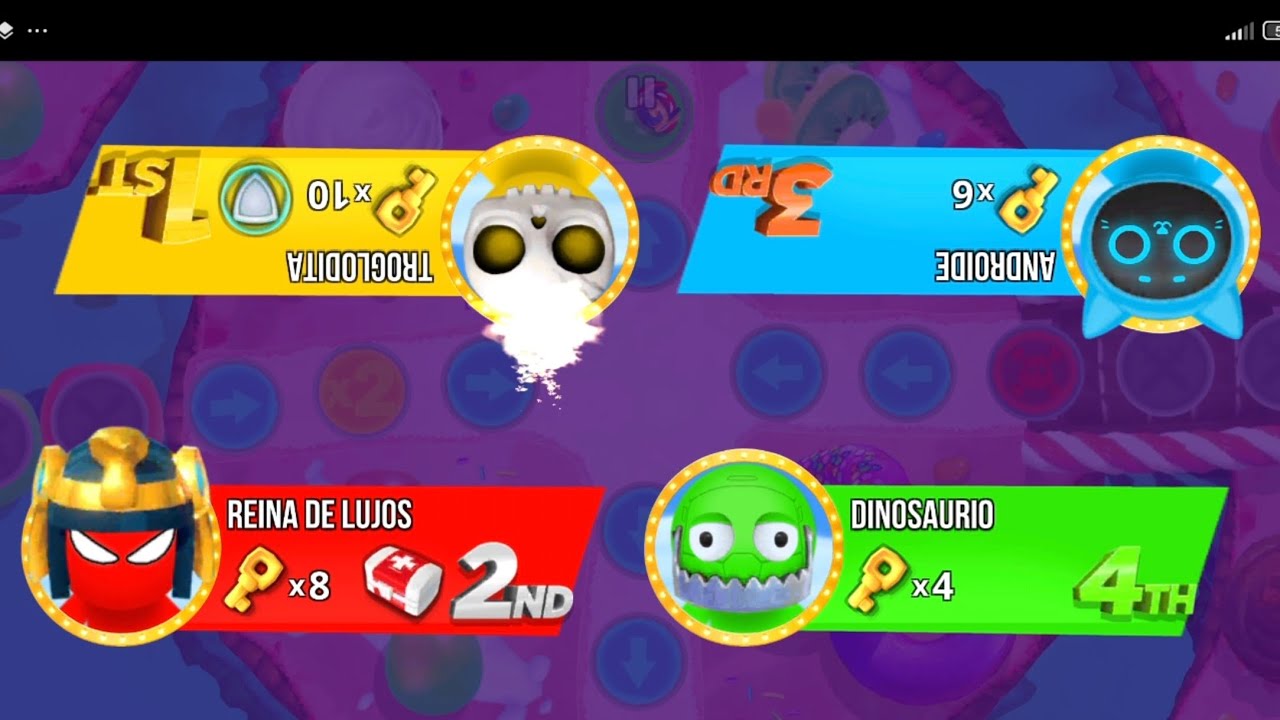 Reina de lujos vs Androide vs Dinosaurio vs Troglodita, Stickman Party. (Parte 3)