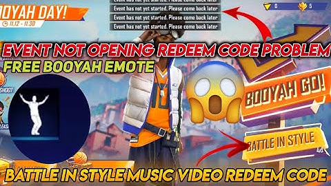 MUSIC VIDEO REDEEM CODE | BATTLE IN STYLE 27/11 REDEEM CODE | EVENT OPENING PROBLEM | GW ADNAN