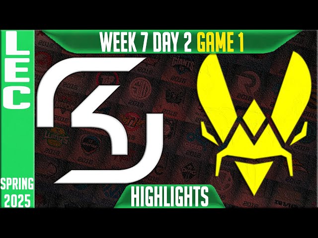 SK vs VIT Highlights Game 1 | LEC Spring Split W7D2 2025