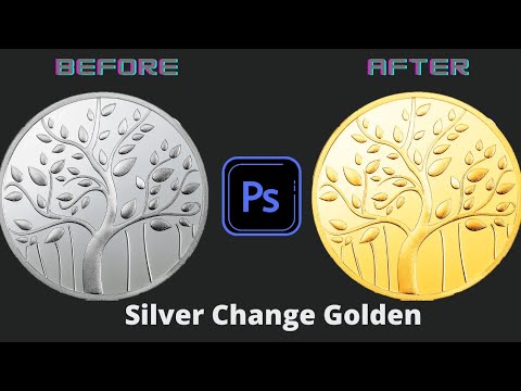 How To Silver Coin Change To Gold Coin In Photoshop/tutorial