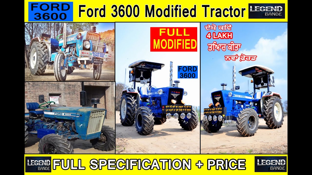 Ford 3600 Modified Tractor all parts Modification process and price