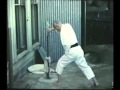 Hironori Ohtsuka Sensei. Makiwara training.
