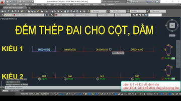 Đếm số lượng đai cho cột, dầm
