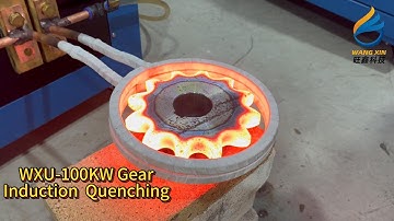 WXU-100KW Induction Heating Machine Metal Heat Treatment Machine For Gear Shaft Hardening Quenching