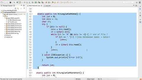 latihan Baca File (Mesin Karakter) 2 -Algoritma dan Pemrograman