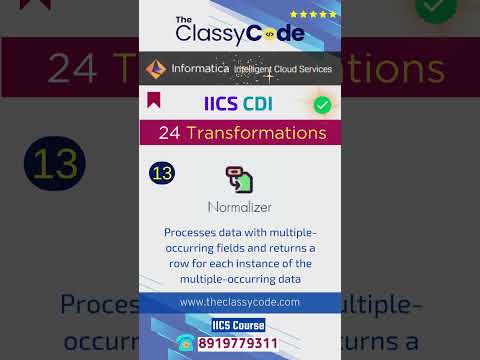 IICS All Transformations