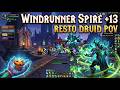 Muffinman - Windrunner Spire +13 - Restoration Druid POV
