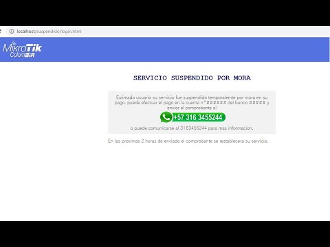 PORTAL CAUTIVO DE SUSPENCION MIKROTIK | CON AUTONOTIFICACION