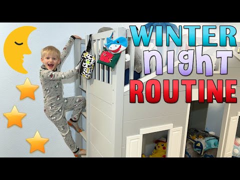 Winter Night Routine IN MY NEW BED!!!