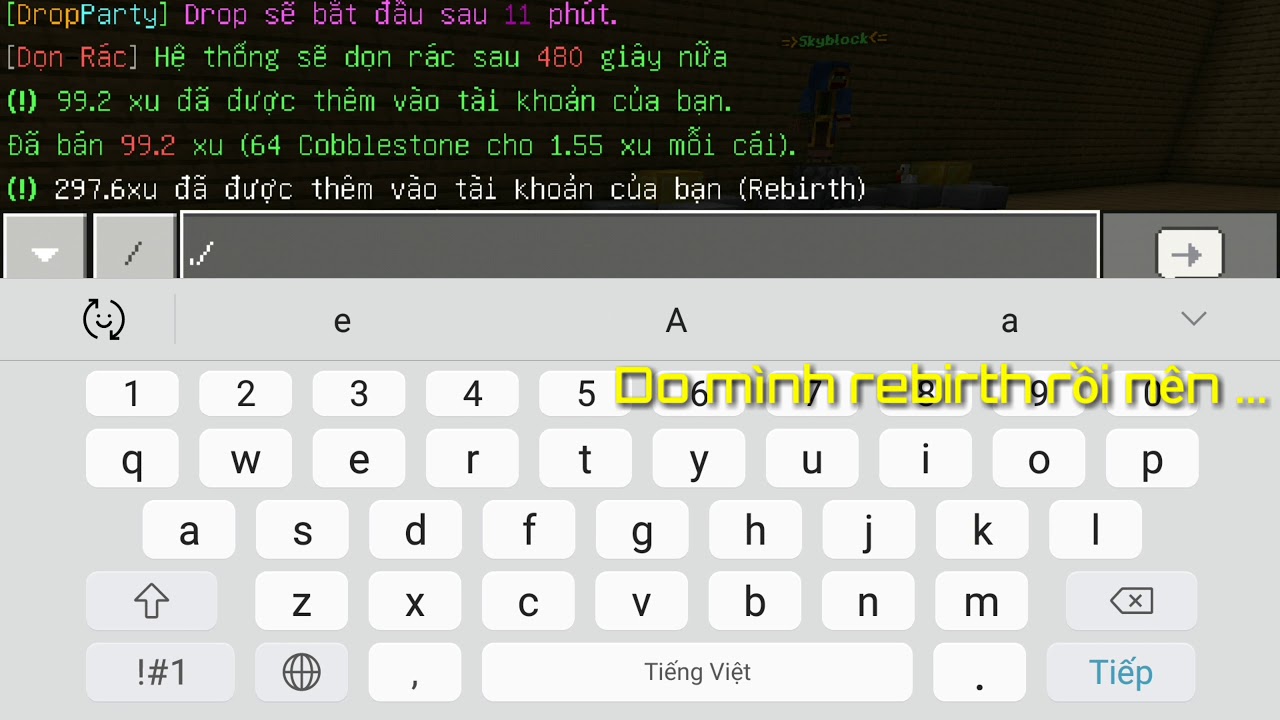 [Pocketmine] Review Plugin Rebirth (Tái Sinh) - YouTube