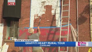 Meet the street artist painting 'words of joy' all over Cleveland
