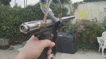 Shooting my freshly built Airgun Designs Automag 68 classic.