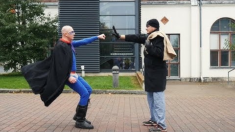 Superhanns Teaches English - Episode 8: NEXT TO, IN FRONT OF, BETWEEN & OPPOSITE