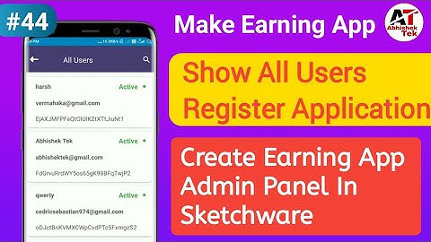#44 How to make earning app admin Panel in Sketchware | earning app admin Panel Sketchware