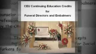 CEU Continuing Education Credits for Funeral Directors and Embalmers in Cleveland,Ohio