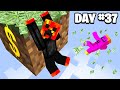I Survived 100 Days On 1 MONEY BLOCK Vs Camman18 
