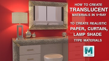 Maya + Vray | Create translucent materials in V-Ray using VRay Mtl 2Sided material in Maya