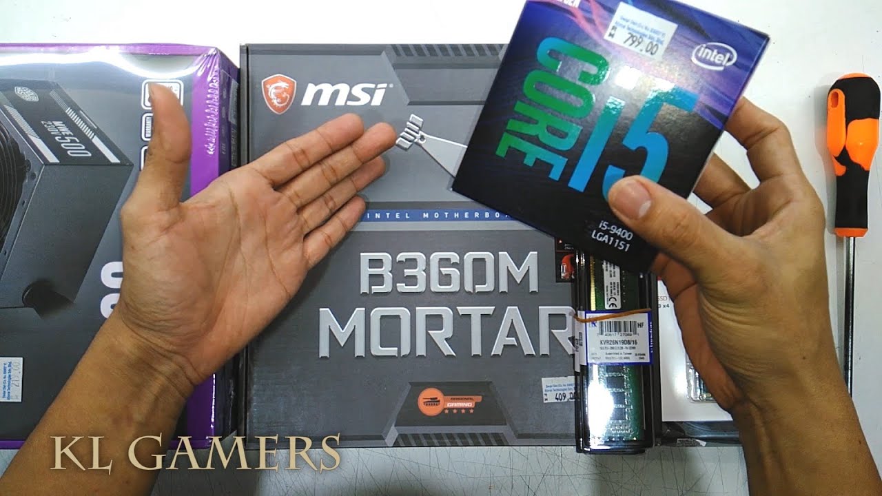intel Core i5 9400 msi B360M MORTAR Transcend M.2 2280 SSD Cooler