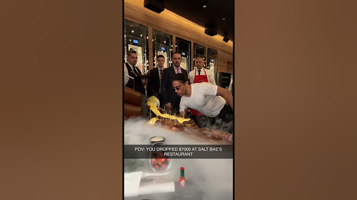 POV: YOU SPENT $7k AT SALT BAE’S RESTAURANT #saltbae #nusretsteakhouse #shorts