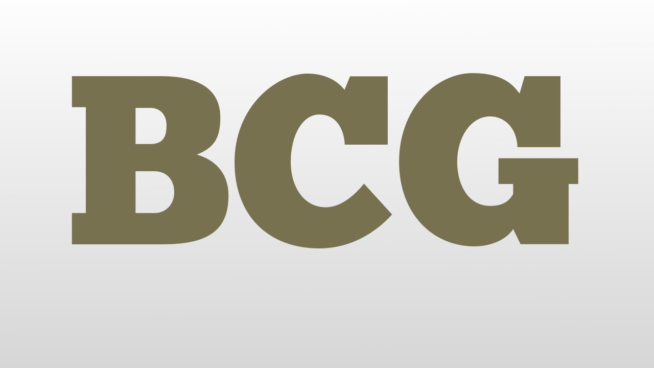 BCG meaning and pronunciation - YouTube