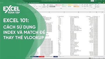 61. Cách sử dụng INDEX và MATCH để thay thế VLOOKUP | Khóa học phần mềm văn phòng Excel