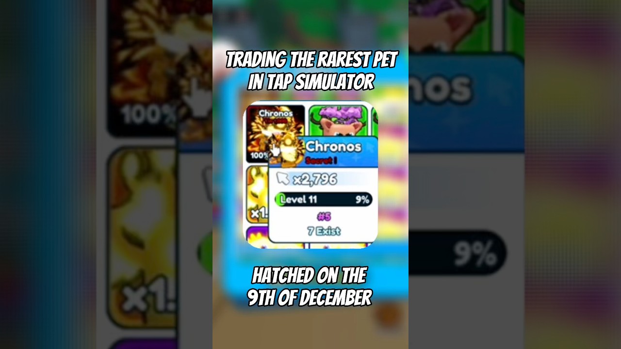 TRADING the rarest pet in Tap Simulator