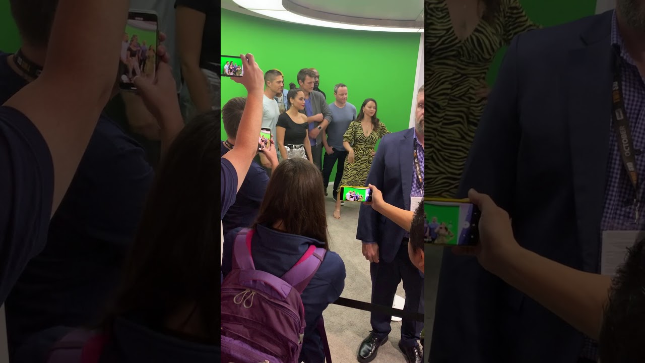 The Rookie Cast Arriving to their autograph signing at comic con 2019 Nathan Fillion