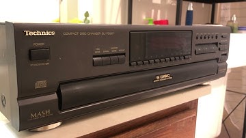 Vintage Technics SL-PD667 5 Disc CD Carousel Changer Player