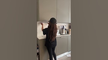 These lights elevate any space. So stunning! #lighting #kitchen #decor #cabinet #lights #diy